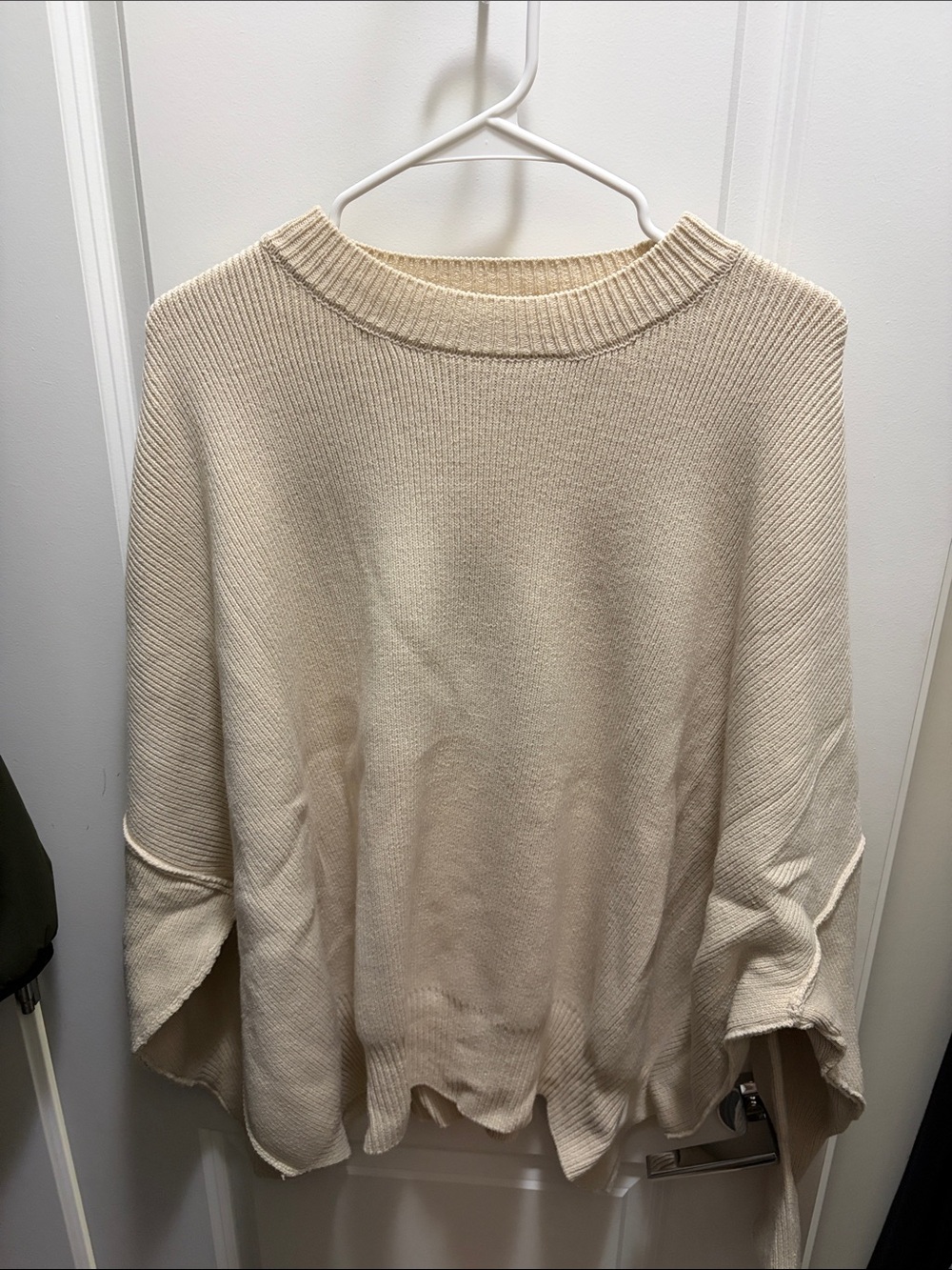 Oversized Apricot Drop Shoulder Sweater